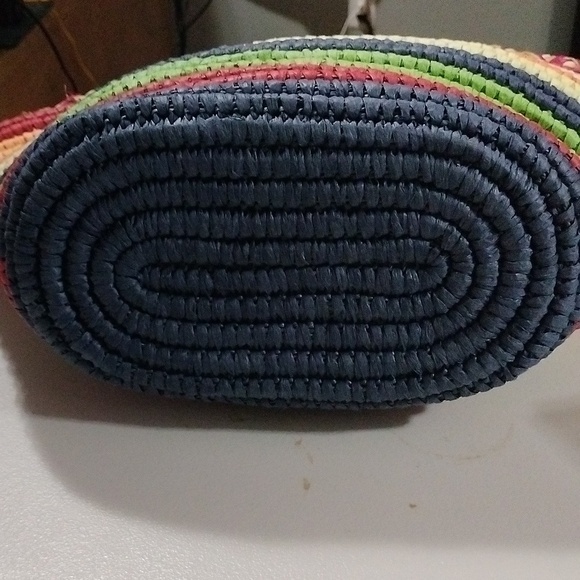 Sun N Sand Vibrant Multicolor Woven Tote Bag - Picture 7 of 8